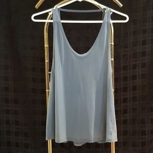 Gray spandex blend tank